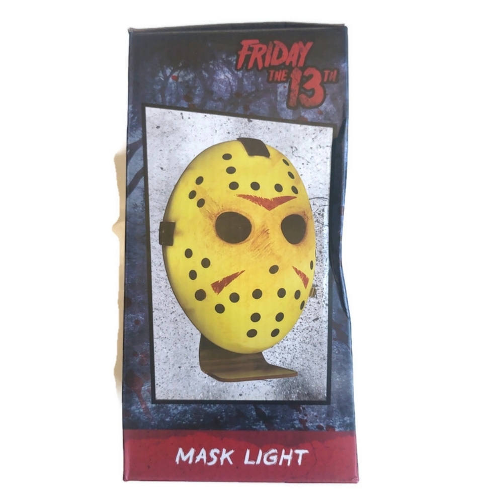 Friday The 13th Jason Voorhees Mask Light Free Standing And Wall Mountable - Picture 5 of 5